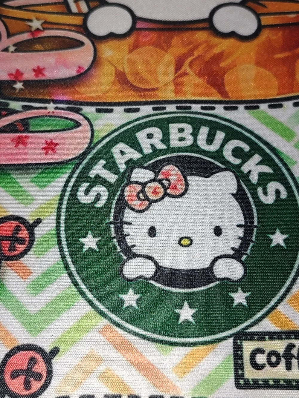New! Hello Kitty x Starbucks Pink Green Computer Gaming Desk Mat 12